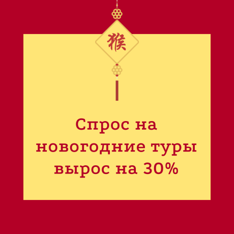 Спрос на новогодние туры вырос на 30 процентов